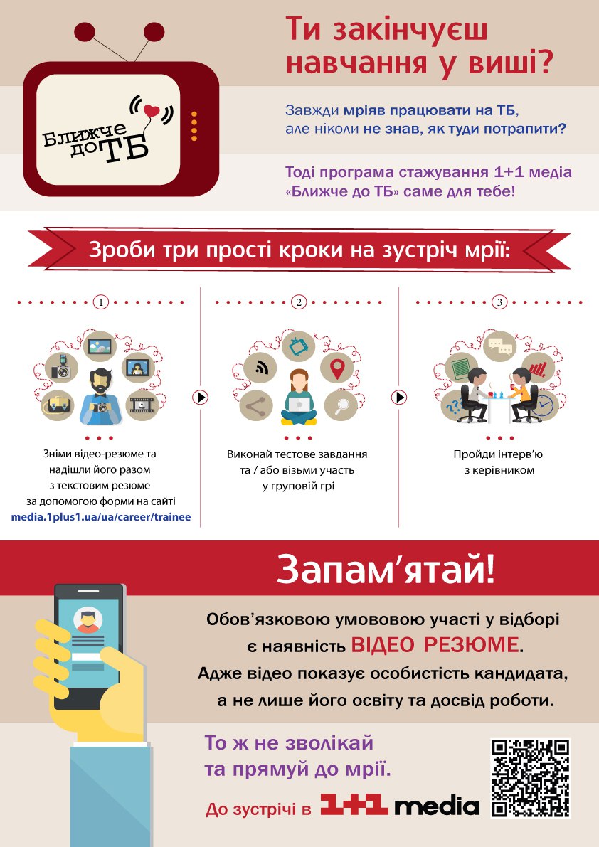1+1 медіа знову шукає стажерів!