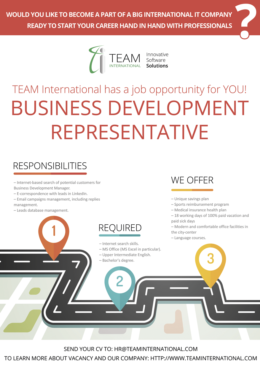 Business Development Representative at TEAM International