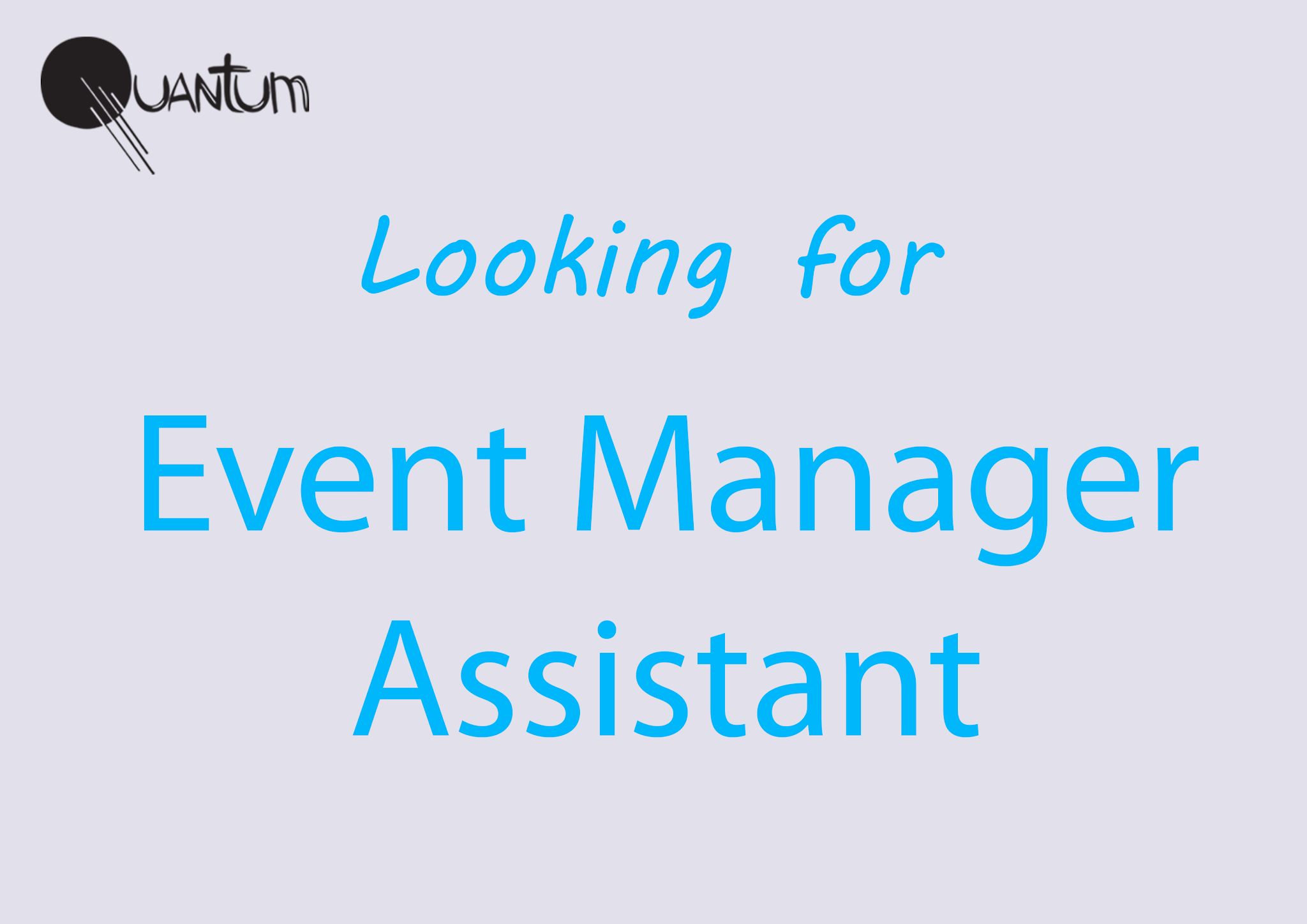 Event Manager Assistant в компанию Quantum